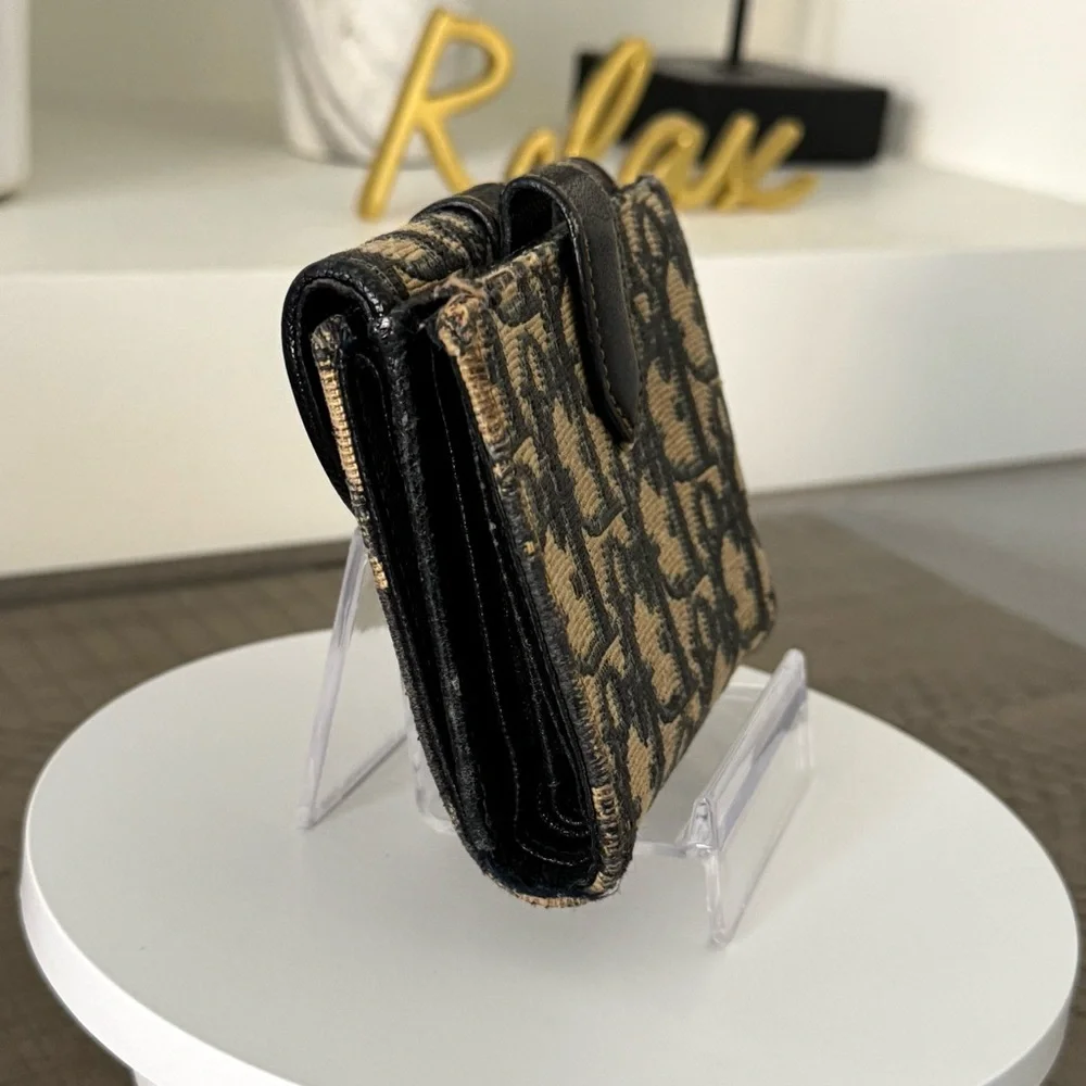 Dior Trotter Pattern Compact Wallet - Vintage